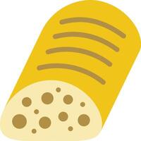 A slice of bread with holes in it vector