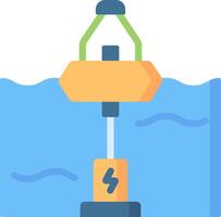 A boat with a boat anchor on top of the water vector