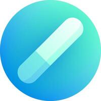 A blue pill with a white stem vector