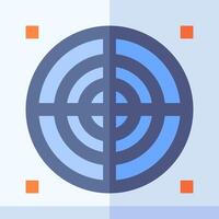 A target icon with a cross in the center vector