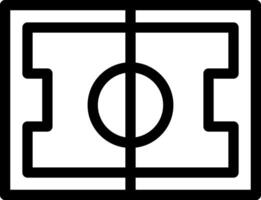 A black and white image of a soccer field vector