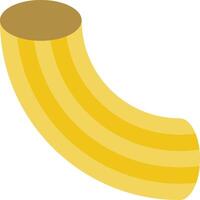 A banana with a yellow stripe on it vector