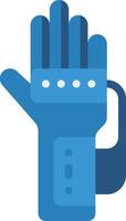 A glove with a button on it vector