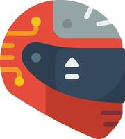 A helmet with a circuit board on it vector