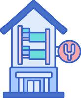 A house with a plug on the wall vector