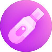 A pink bottle with a white cap on it vector