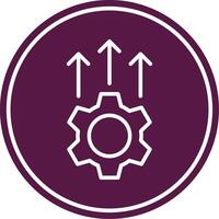 Development Line Circle Icon vector