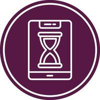 Smartphone Line Circle Icon vector