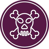 Danger Line Circle Icon vector