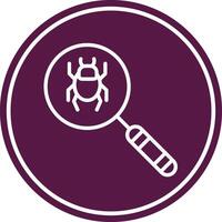 Detection Line Circle Icon vector