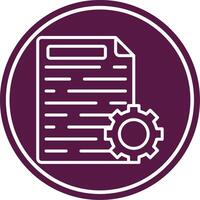 Content Management Line Circle Icon vector