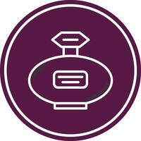 Perfume Line Circle Icon vector