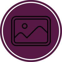 Image Line Circle Icon vector