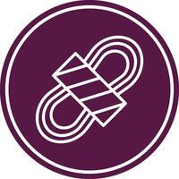 Rope Line Circle Icon vector