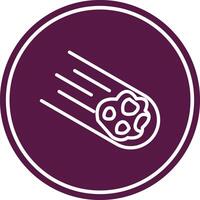Meteorites Line Circle Icon vector