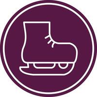 Skating Line Circle Icon vector