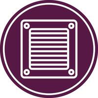 Ventilation Line Circle Icon vector