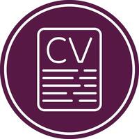 CV Line Circle Icon vector