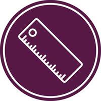 Ruler Line Circle Icon vector