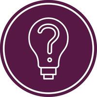 Decision Making Line Circle Icon vector