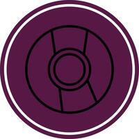 Cd Line Circle Icon vector