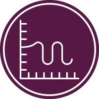 Chart Line Circle Icon vector