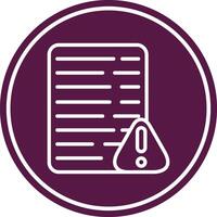 Error Line Circle Icon vector
