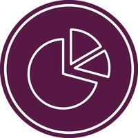 Pie Chart Line Circle Icon vector