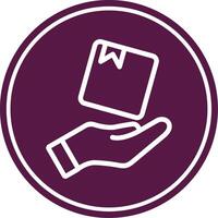 Delivery Line Circle Icon vector