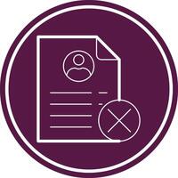 Denied Line Circle Icon vector