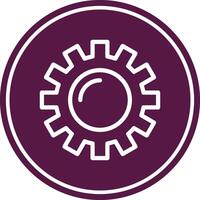 Setting Line Circle Icon vector