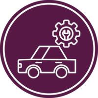 Workshop Line Circle Icon vector