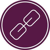 Hyperlink Line Circle Icon vector