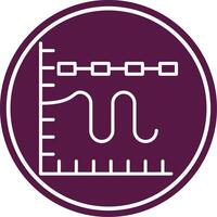 Multiple Trend Chart Line Circle Icon vector