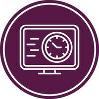 Fast Time Line Circle Icon vector