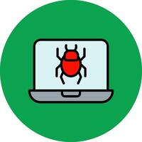 Infected Filled Multi Circle Icon vector