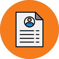 Employment Filled Multi Circle Icon vector