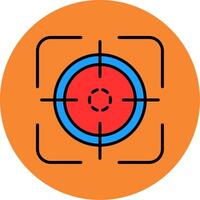 Focus Filled Multi Circle Icon vector