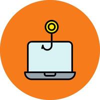 Phishing Filled Multi Circle Icon vector