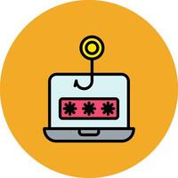 Phishing Filled Multi Circle Icon vector