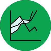 Plot Filled Multi Circle Icon vector