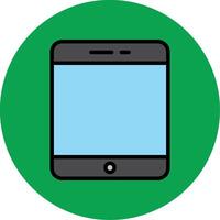 Tablet Filled Multi Circle Icon vector