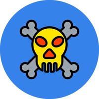 Danger Filled Multi Circle Icon vector