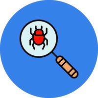 Detection Filled Multi Circle Icon vector