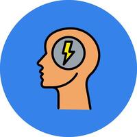 Head Filled Multi Circle Icon vector