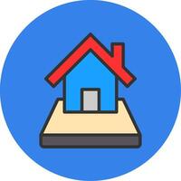 Plot Filled Multi Circle Icon vector