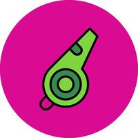 Whistle Filled Multi Circle Icon vector