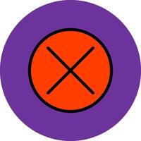 Cancel Filled Multi Circle Icon vector