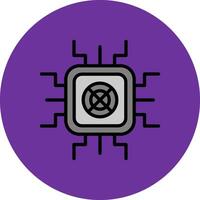 Gpu Mining Filled Multi Circle Icon vector
