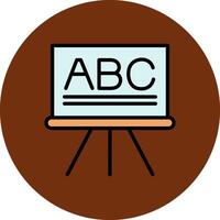 Blackboard Filled Multi Circle Icon vector